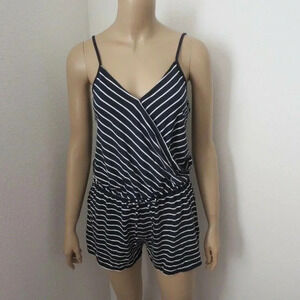 NWT Aeropostale Striped Wrap Front Romper Size S